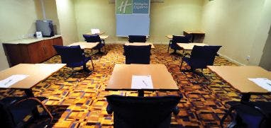 Docklands Room at Holiday Inn Express Limehouse, ideal for meetings and workshops.